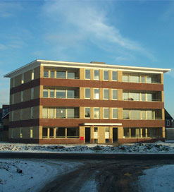 Appartementencomplex met plat dak